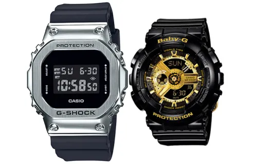CASIO Unisex Pair Table Series Black Watch