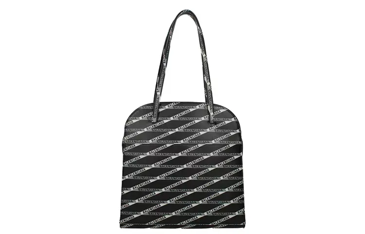 Balenciaga Leather Shoulder Bag Regular Unisex Black