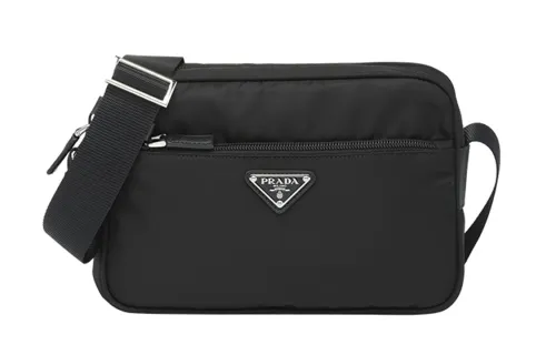 PRADA Re Nylon Fabric Shoulder Bag Women's Black