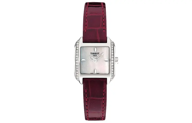 TISSOT Wave Collection Wave Collection Quartz Movement Women's Watch 24mm Silver Dial Stainless Steel Case