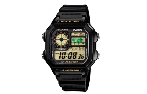 CASIO G Shock AE 1200WH 1B