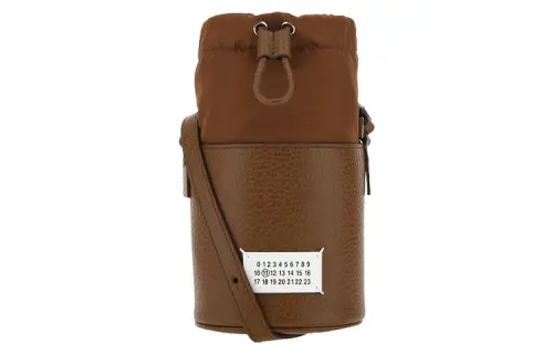 Maison Margiela With Cow Leather Bucket Bag, Shoulder Bag Unisex Brown