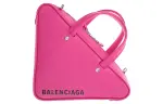 Balenciaga Cow Leather Crossbody Handbag Women's Rose Red