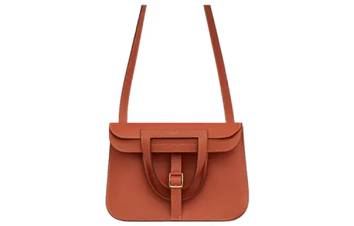 HERMES Halzan Evercolor Calfskin Horse Hoof Bag, Shoulder Bag, Crossbody Bag, Handbag Women's Blush Color