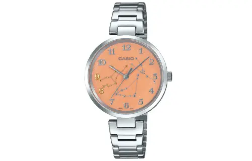 CASIO Women's Standard Series Orange Watch LTP-E10D-4A