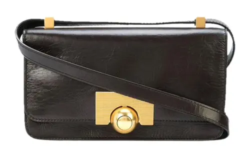 Bottega Veneta Classic Calfskin Crossbody Bag, Shoulder Bag Women's Gold
