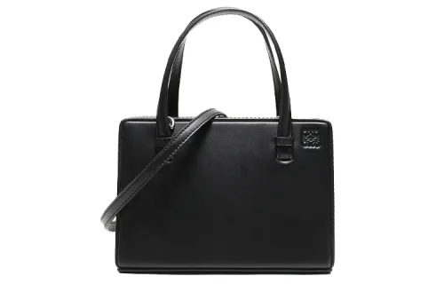 LOEWE Cow Leather Shoulder Bag, Crossbody Bag, Handbag Small Women's Black