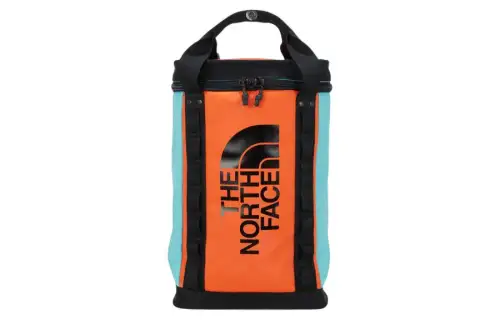 THE NORTH FACE 14L Backpack Outdoor Bag Polyester Orange & Blue & Black Unisex