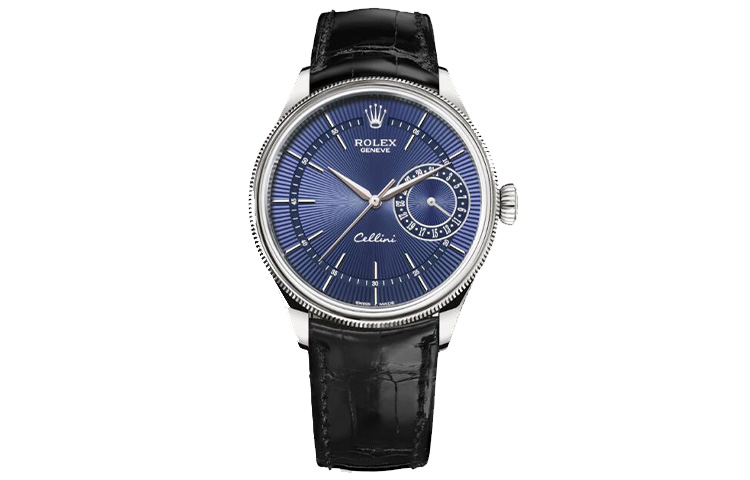 ROLEX Cellini Collection Automatic Mechanical Movement Date Display Men's Watches Watch 39mm Blue Dial