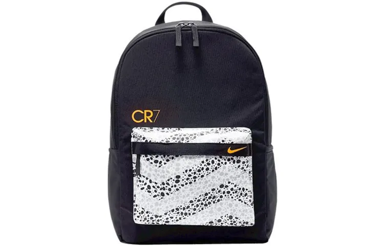 Nike Polyester Backpack Men's Black/White/Dutch Orange