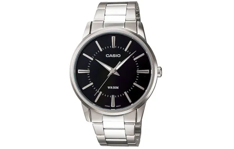 CASIO STANDARD Dark Heart Business Casual Quartz Movement Stainless Steel Strap Watch Men's Watches