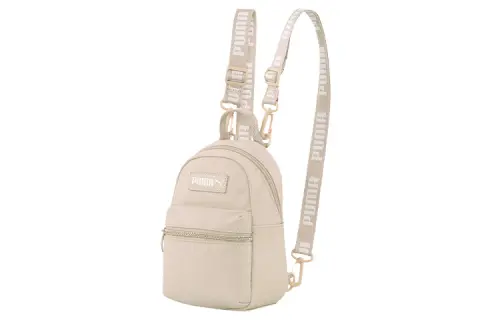 PUMA Artificial Leather With Textile Backpack Regular Women's Ecru
