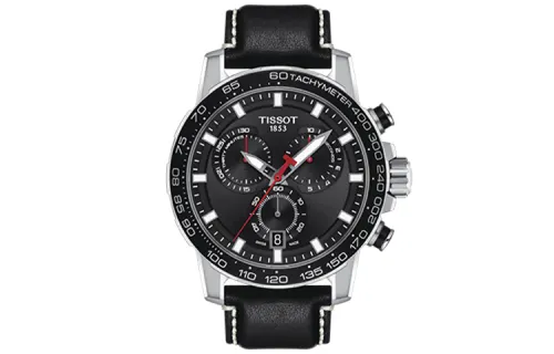 TISSOT Daring Collection Quartz Movement Men's Watches Watch 45.5mm Black Dial Stainless Steel Case