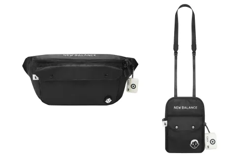 New Balance Polyester Couple Bag, Fanny Pack, Crossbody Bag Regular Unisex Black