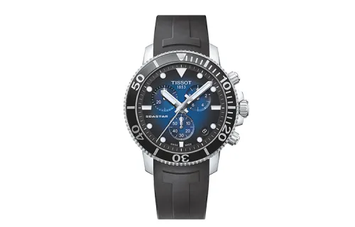 TISSOT Starfish Collection Quartz Movement Men's Watches Watch 45.5mm Blue Dial Stainless Steel Case