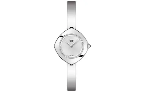 TISSOT Yiting Collection Quartz Movement Women's Watch 22.58mm Silver Dial Stainless Steel Case