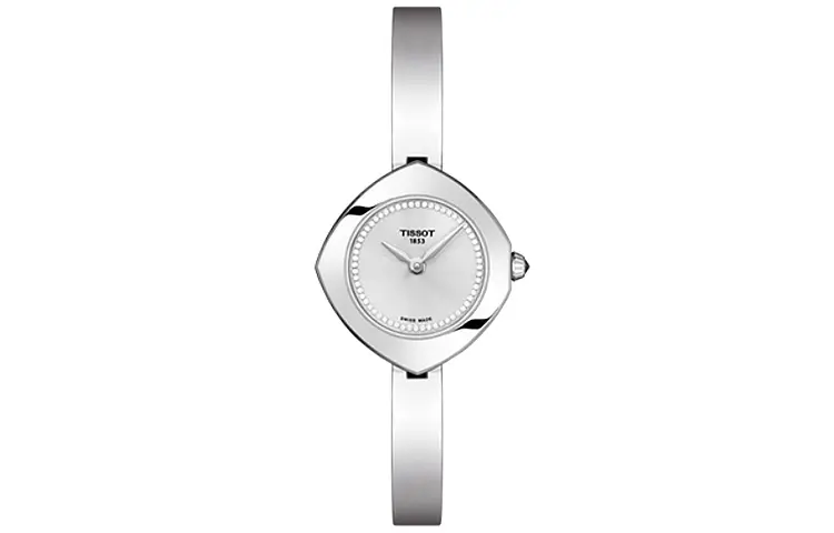TISSOT Yiting Collection Quartz Movement Women's Watch 22.58mm Silver Dial Stainless Steel Case