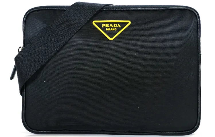 PRADA Nylon Shoulder Bag Men's Black