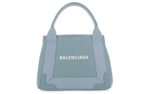 Balenciaga Cotton Tote Bag, Shopping Bag, Handbag Regular Women's Blue