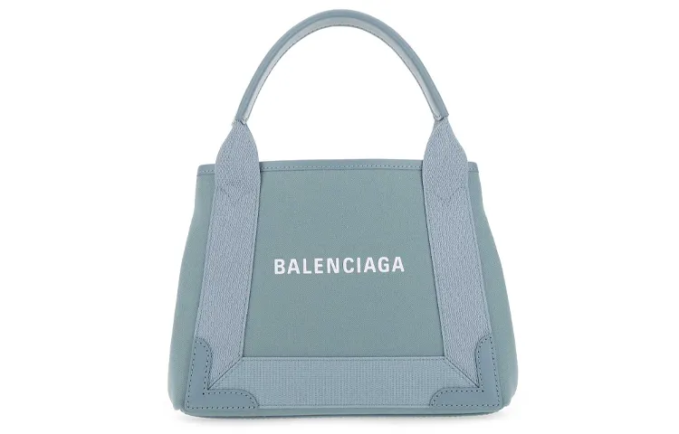 Balenciaga Cotton Tote Bag, Shopping Bag, Handbag Regular Women's Blue