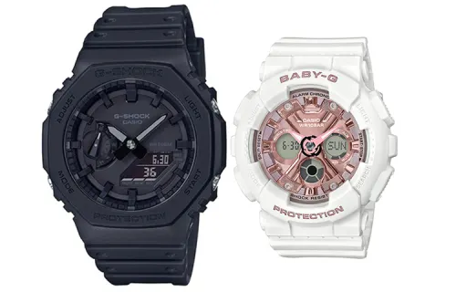 CASIO Unisex Pair Table Series Black Watch