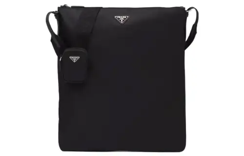 PRADA Canvas Handbag, Shoulder Bag, Crossbody Bag, Canvas Bag Men's Black