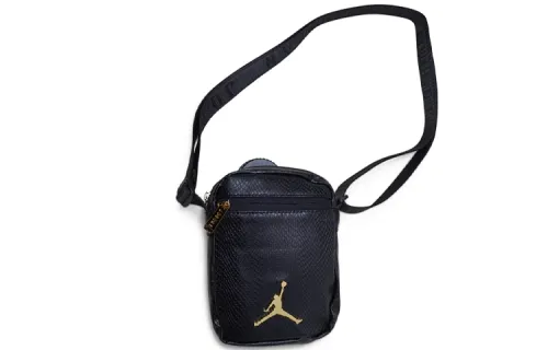 Jordan Polyester Cell Phone Pouch, Shoulder Bag, Crossbody Bag Regular Unisex Black