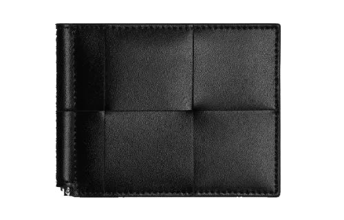 Bottega Veneta Cow Leather Wallet Men's Black