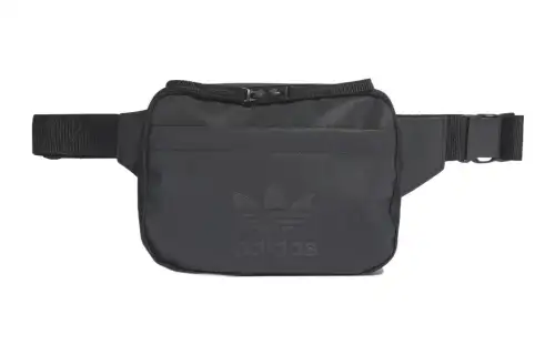 Adidas Originals Adidas TPU Sling Bag One Shoulder Crossbody Fanny Pack Unisex Pure Black