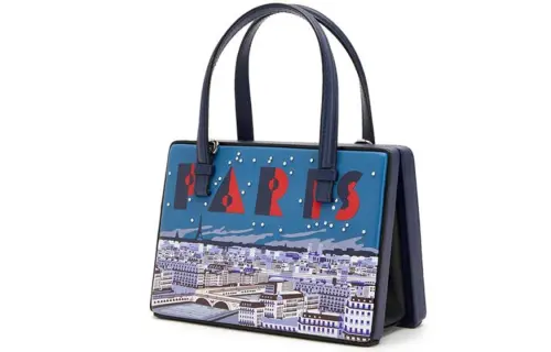 LOEWE Natural Calfskin Postal Bag, One Shoulder Handbag Women's Ocean