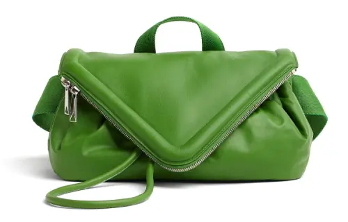 Bottega Veneta Cow Leather, Textile Clutch Men's Green