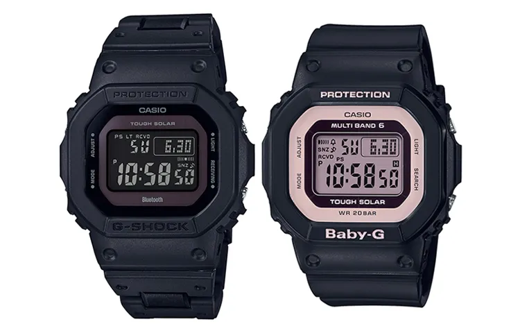 CASIO Unisex Pair Table Series Black Watch