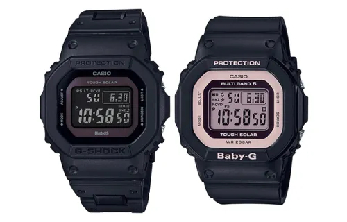 CASIO Unisex Pair Table Series Black Watch