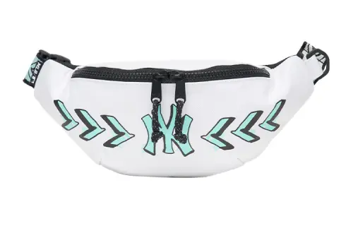 MLB New York Yankees Nylon Fabric Canvas Bag Fanny Pack Regular Unisex White