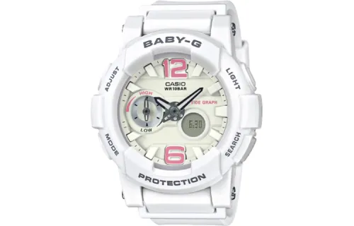 CASIO Women's BABY-G White Watch BGA-180BE-7B