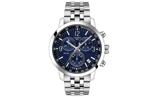 TISSOT PRC 200 Junchi Collection Quartz Movement Men's Watches Watch 42mm Blue Dial Stainless Steel Watchband