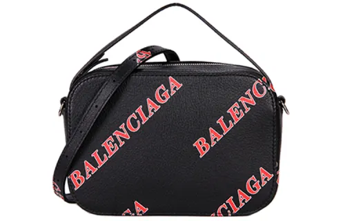 Balenciaga Everyday Cow Leather Crossbody Bag, One Shoulder Handbag Women's Black