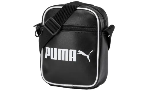 PUMA Leather Shoulder Bag, Crossbody Bag Regular Unisex Black