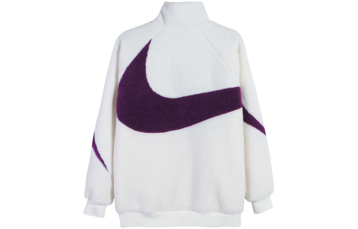 Мужская куртка Nike Big Swoosh (бело-черная) — фото 2