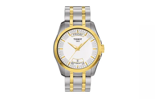 TISSOT Tissot, mechanical mechanism, men's watch, white dial, watch strap stainless steel, 39mm
