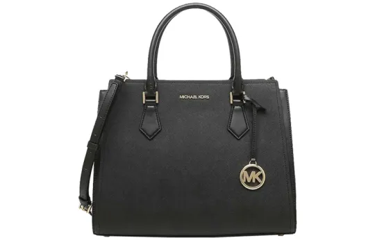 MICHAEL KORS Hope Cow Leather Briefcase, Handbag Large Women's Black