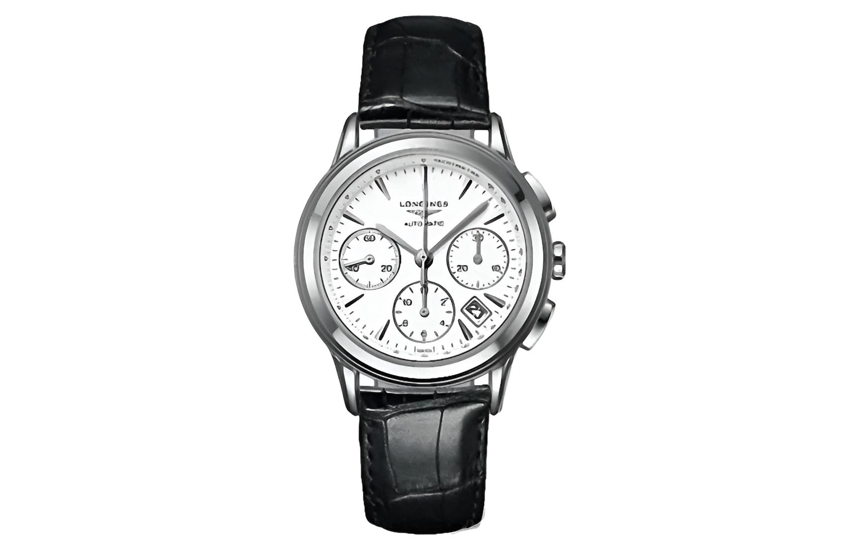 LONGINES Military Flag Collection Automatic Mechanical Movement Men's Watch 39mm White Dial Stainless Steel Case