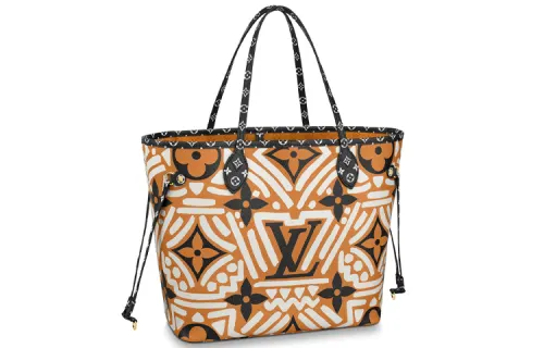 LOUIS VUITTON Crafty Neverfull Mm Caramel/Cream