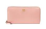 GUCCI GG Marmont Leather Wallet Women's Pink/Candy