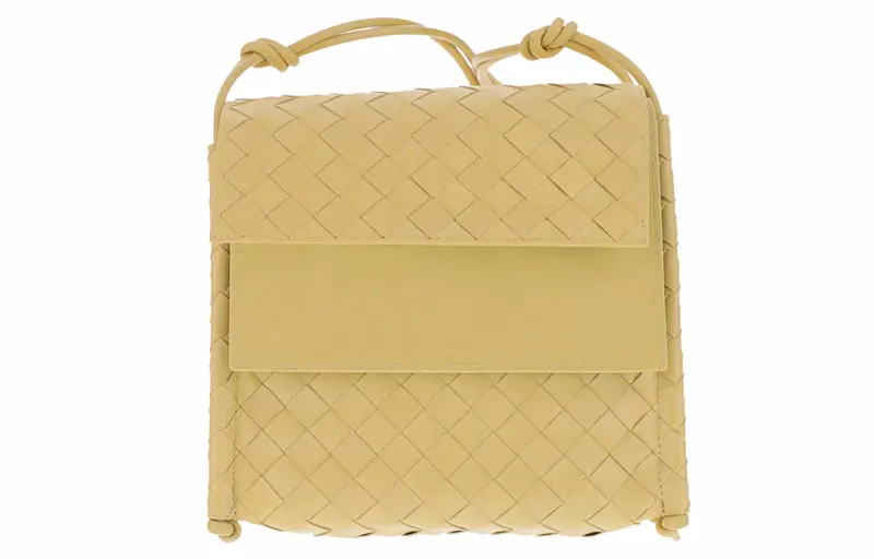 Bottega Veneta Flap Lambskin Handbag, Shoulder Bag Women's Beige
