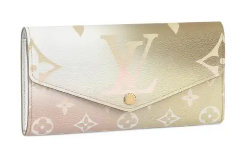 LOUIS VUITTON Sarah Wallet Sunset Kaki
