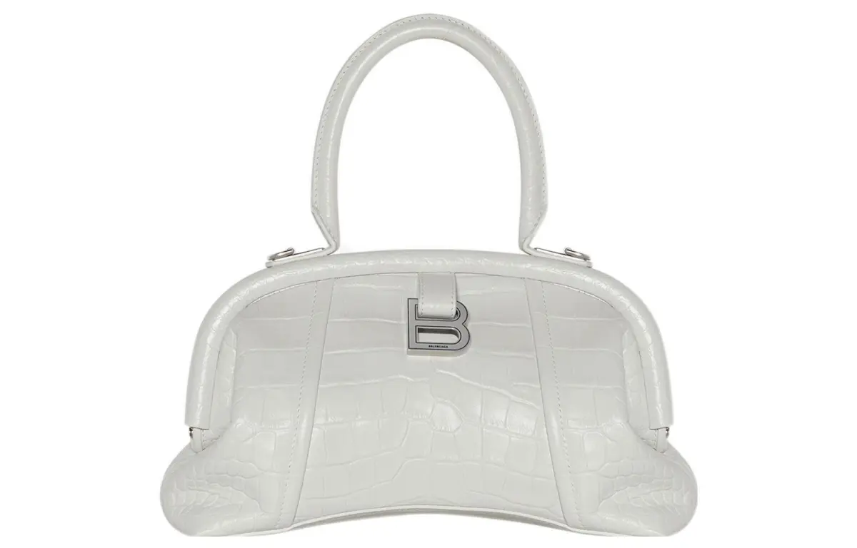 Balenciaga Calfskin Shoulder Bag Women's White