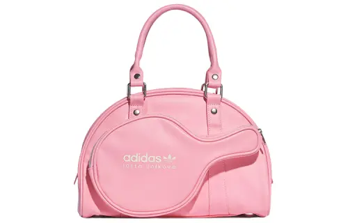 Adidas Originals LOTTA VOLKOVA RACKET Collaboration Polyurethane Table Tennis Bag, Handbag Women's Pink