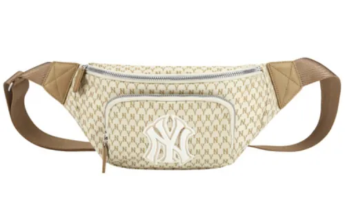 MLB Monogram Collection Polyamide Fanny Pack Regular Unisex Beige