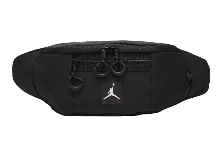 Jordan Cotton, Nylon, Polyester Shoulder Bag, Crossbody Bag, Sling Bag, Fanny Pack Regular Unisex Black